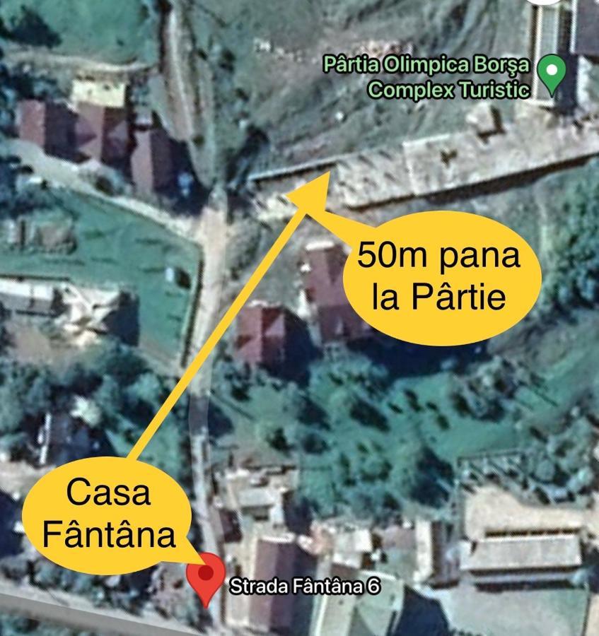 Вилла Casa Fantana - La Poalele Muntilor -50 De Metri De Partia Olimpica Statjunea Borsa Экстерьер фото