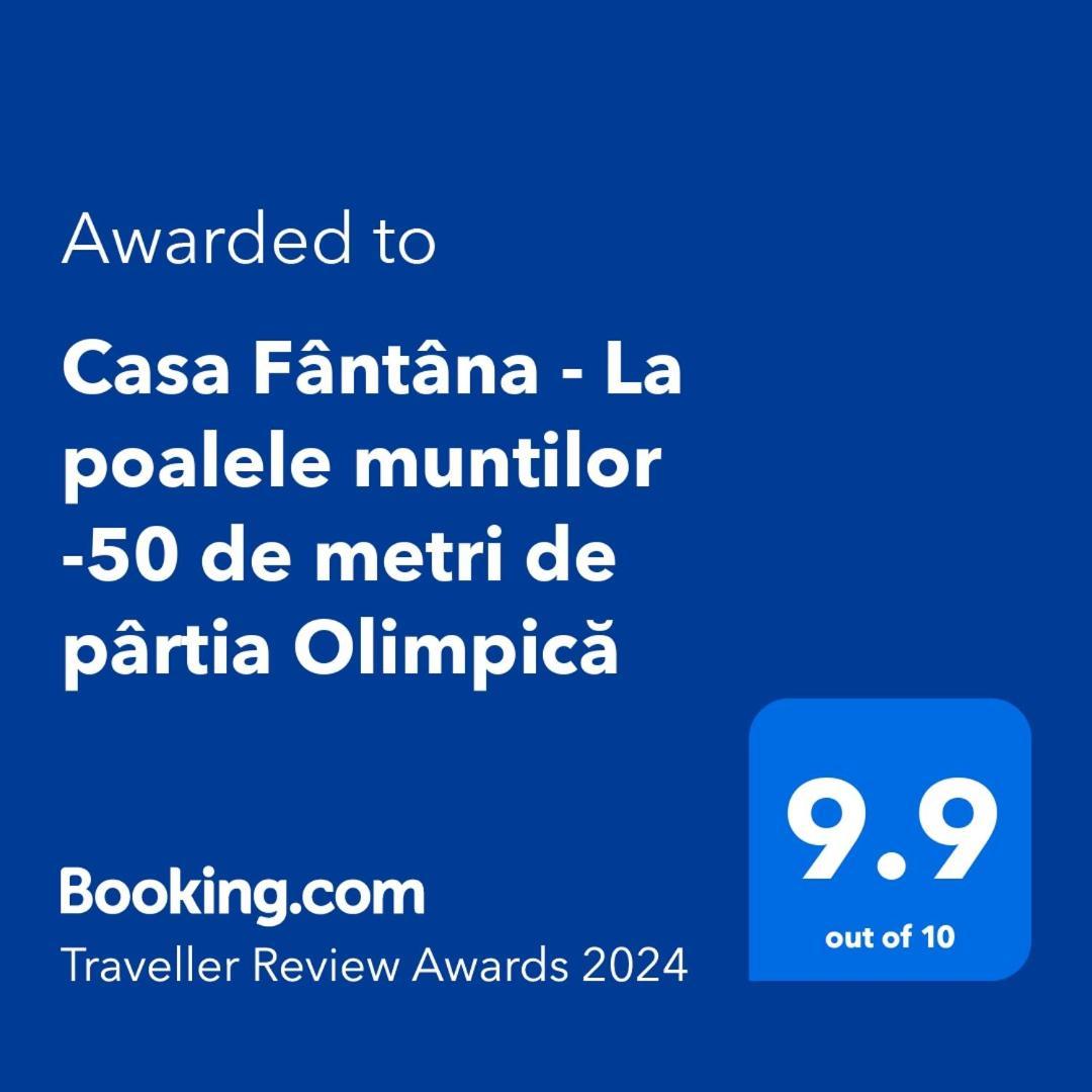 Вилла Casa Fantana - La Poalele Muntilor -50 De Metri De Partia Olimpica Statjunea Borsa Экстерьер фото
